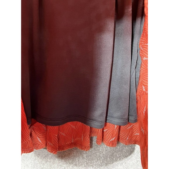 Bar III Fit & Flare Skater Dress Womens‎ Medium Cap Sleeve Textured Twist Back - Picture 7 of 9